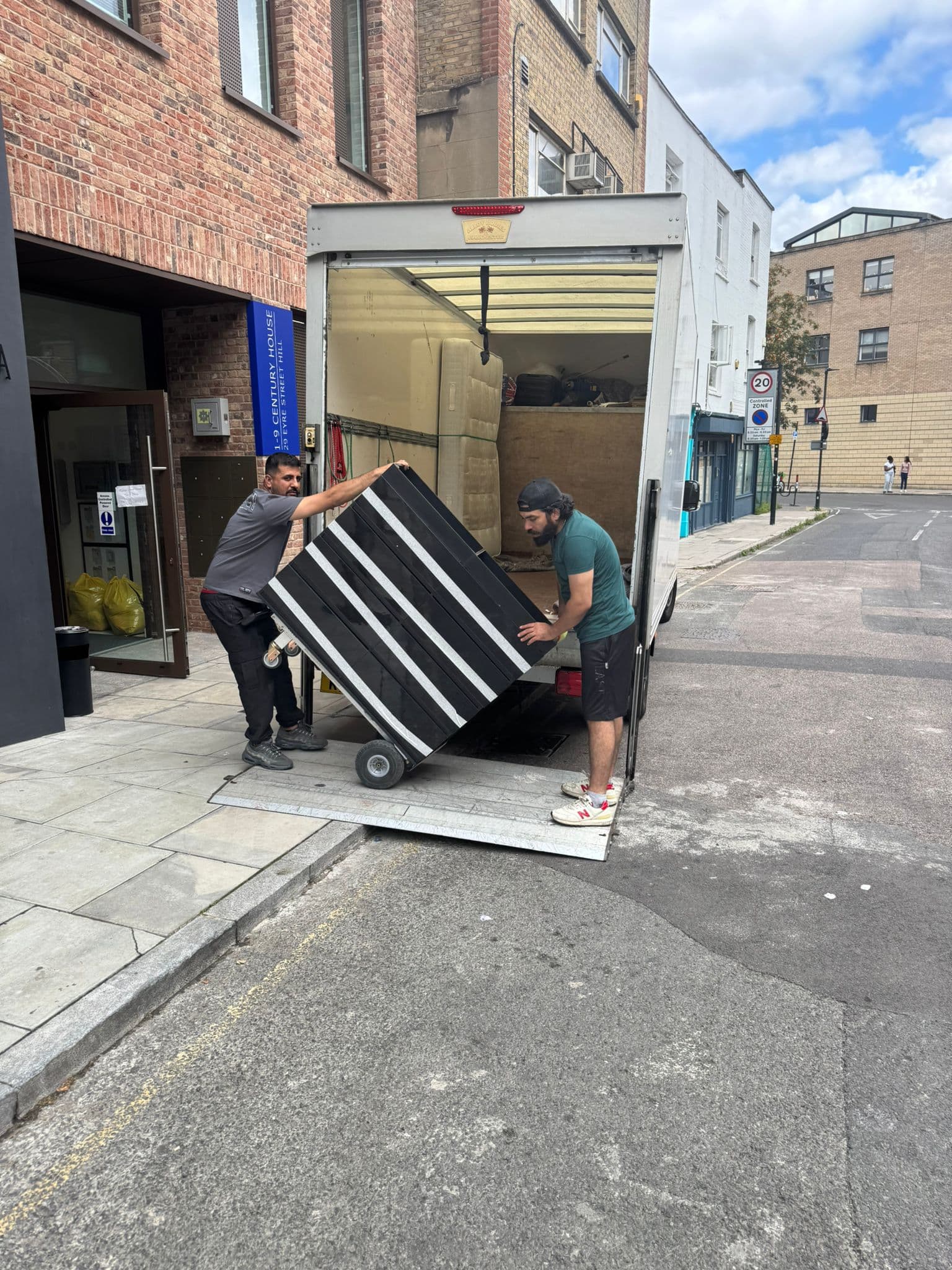 Office move London — business relocation team completing a weekend office move